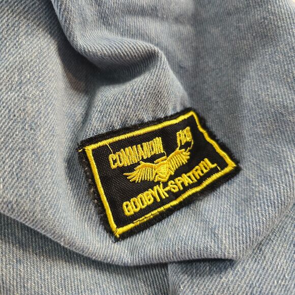 Zaful Forever Young Denim Jacket Women's XXL Lt Blue Zip Snap Patch Collar NWT - Picture 14 of 16